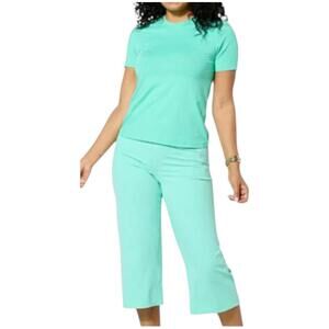 Joy Collection Women's Performance Crew Neck Tee w/Headband Mint - Regular